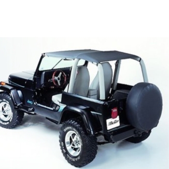 Jeep Wrangler Yj Safari Bikini Top Strapless Style Charcoal Denim