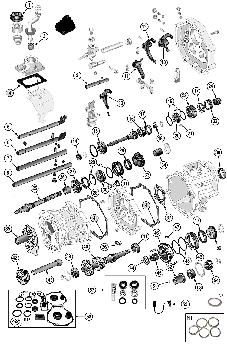 AX5 Transmission for Jeep Wrangler TJ