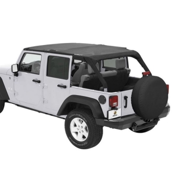 Jeep Wrangler Jk 4 Doors Safari Bikini Top Cable Style Mesh Bestop 10 18