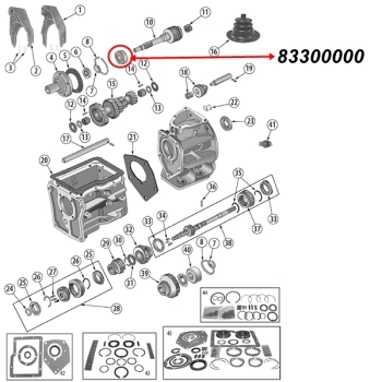 Jeep CJ Input Shaft Bearing