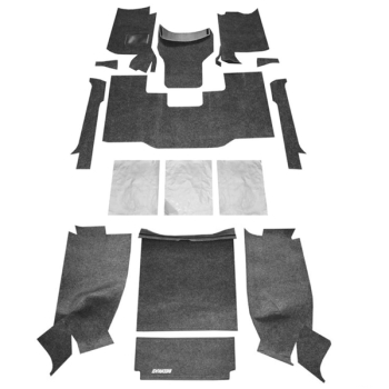 Jeep CJ CJ7 Gray Replacement Floor and Cargo Carpet Kit BedRug 81-86