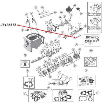 Jeep CJ Cluster Gear Countershaft T150 manual Transmission 76-79