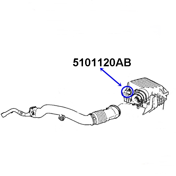 Jeep Wrangler JK 2,8 ltr. CRD MAP Air Pressure Sensor 07-10