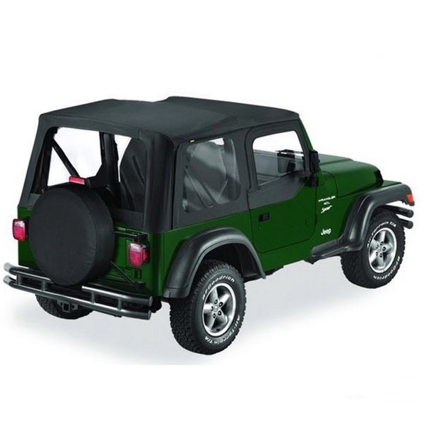 Jeep Wrangler TJ Replacement Skin with upper Half Door Skins for original Soft  Top Black Diamond Bestop 03-06