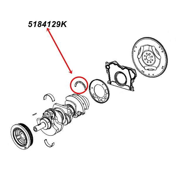 Crankshaft thrust deals bearing