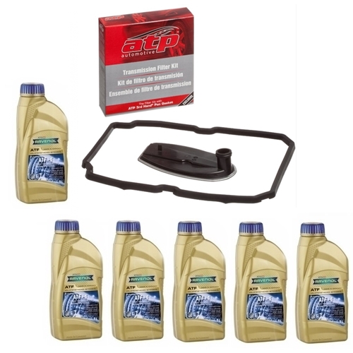 Jeep Wrangler JK Filter and Gasket Kit with 6ltr. Ravenol ATF+4 oil NAG1  W5A580 automatic Transmission 11-18