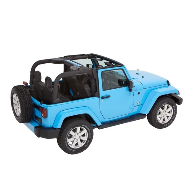 Jeep Wrangler Jk 2 Doors Trektop Nx Plus Softtop With Tinted Windows Black Twill Bestop 07