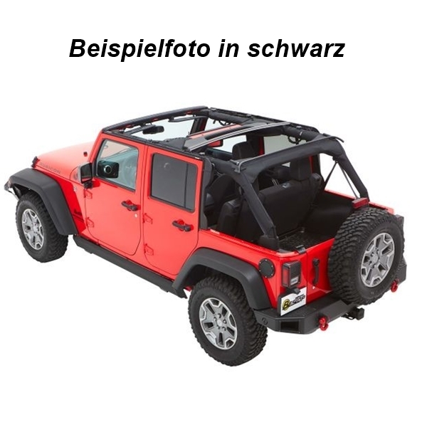 Jeep Wrangler Jk 4 Doors Trektop Nx Plus Softtop With Tinted Windows Navy Blue Twill Bestop 07 18