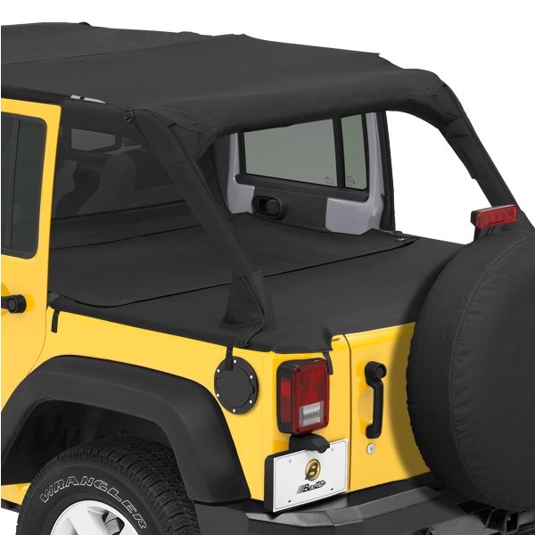 Jeep Wrangler JK 4doors Extension Duster Deck Cover Black Diamond Bestop  07-18